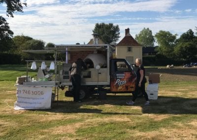 Setting up the Piaggio Truck at an event